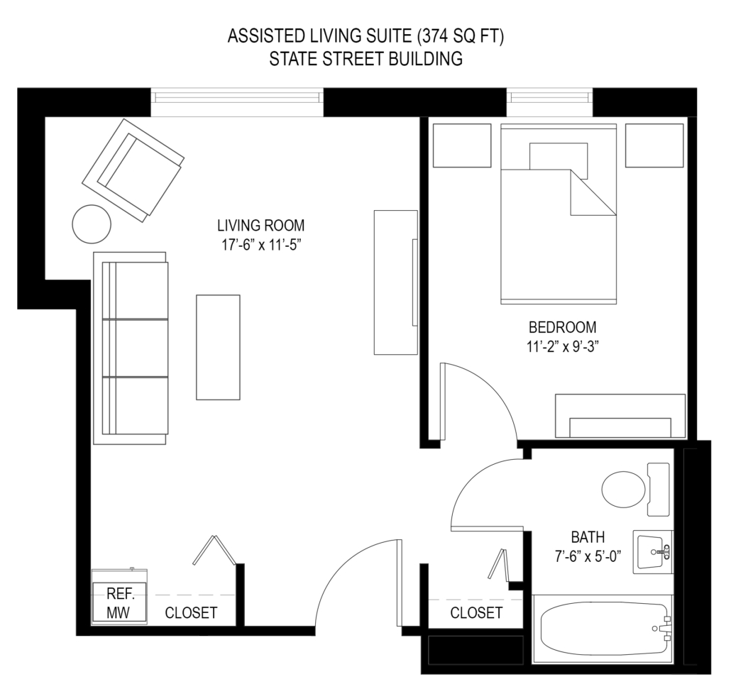 Assisted Living Floor Plans * 75 State Street